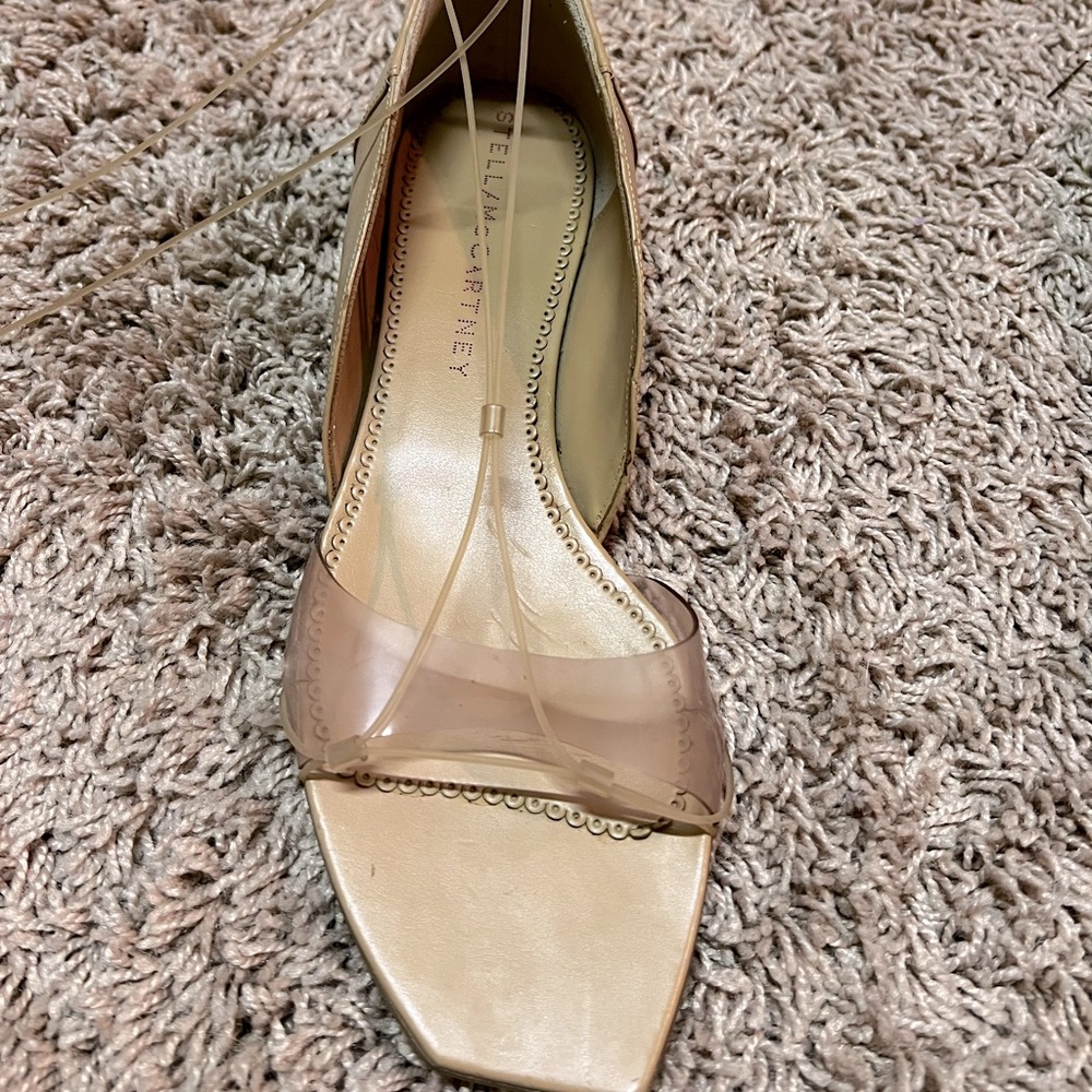Stella McCartney nude wrap around sandals